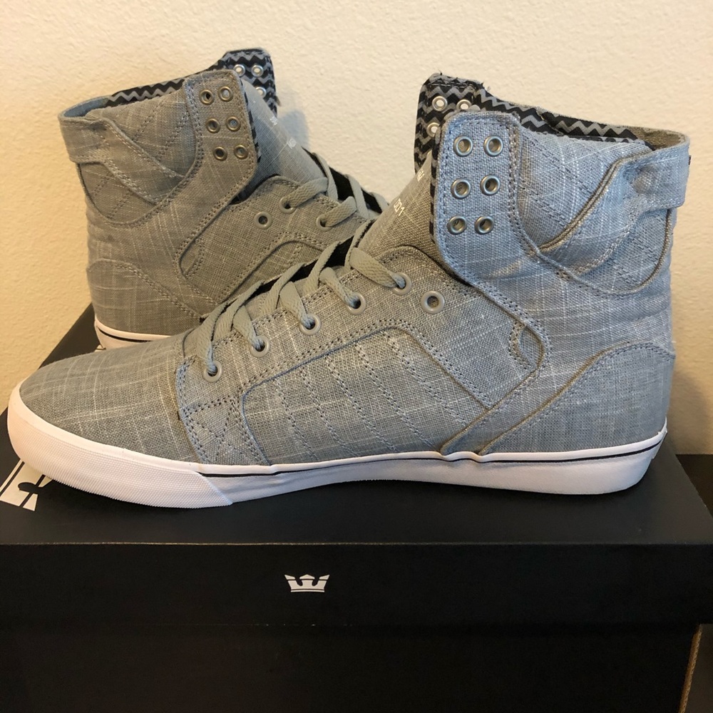 Supra Grey Linen Skytop